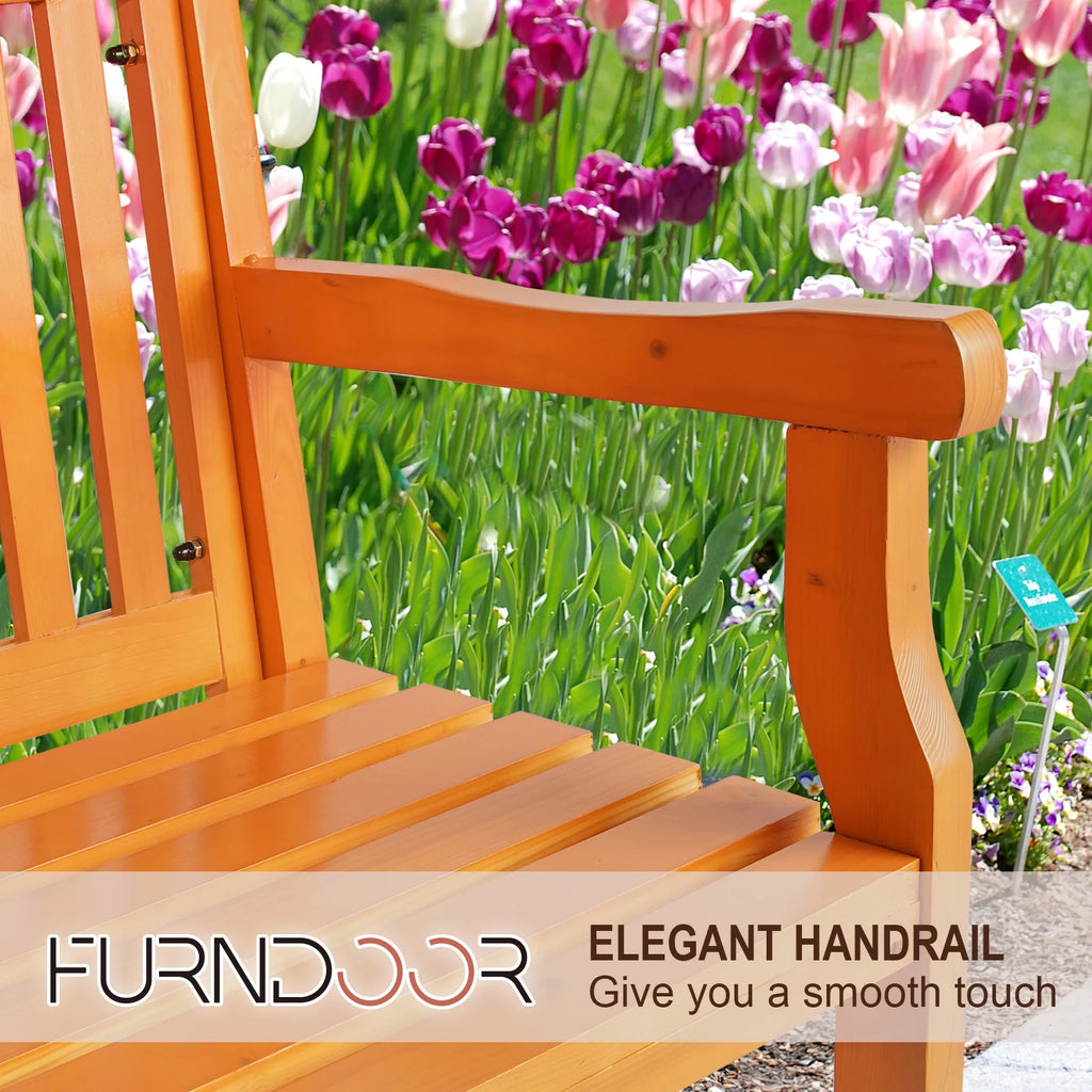 3 Person Wood Outdoor Bench Z2410