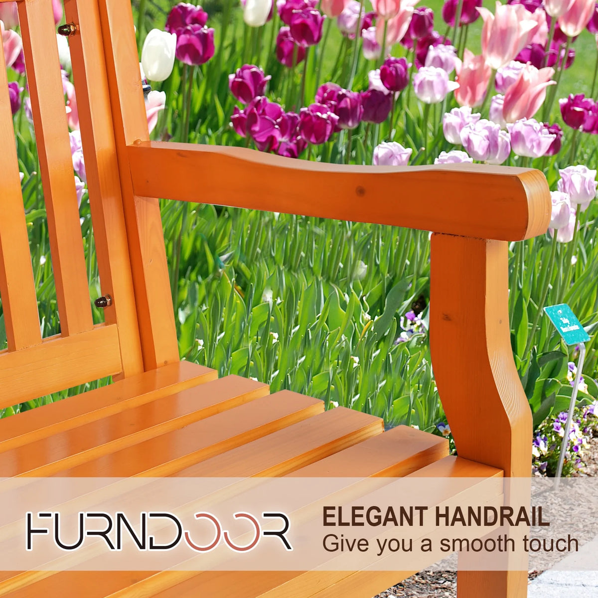 3 Person Wood Outdoor Bench Z2410