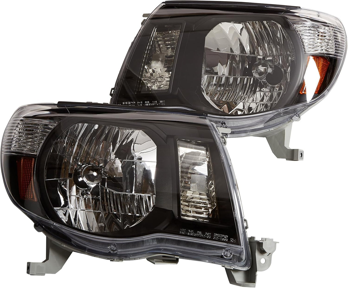 Black Replacement Headlight Set A394