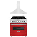 30 in. Dual Fuel Range and Range Hood Appliance Package F950