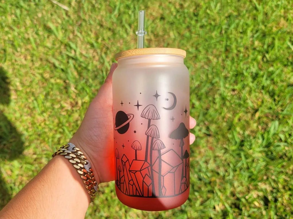 Mushroom Beer Can Glass 16 oz P295845