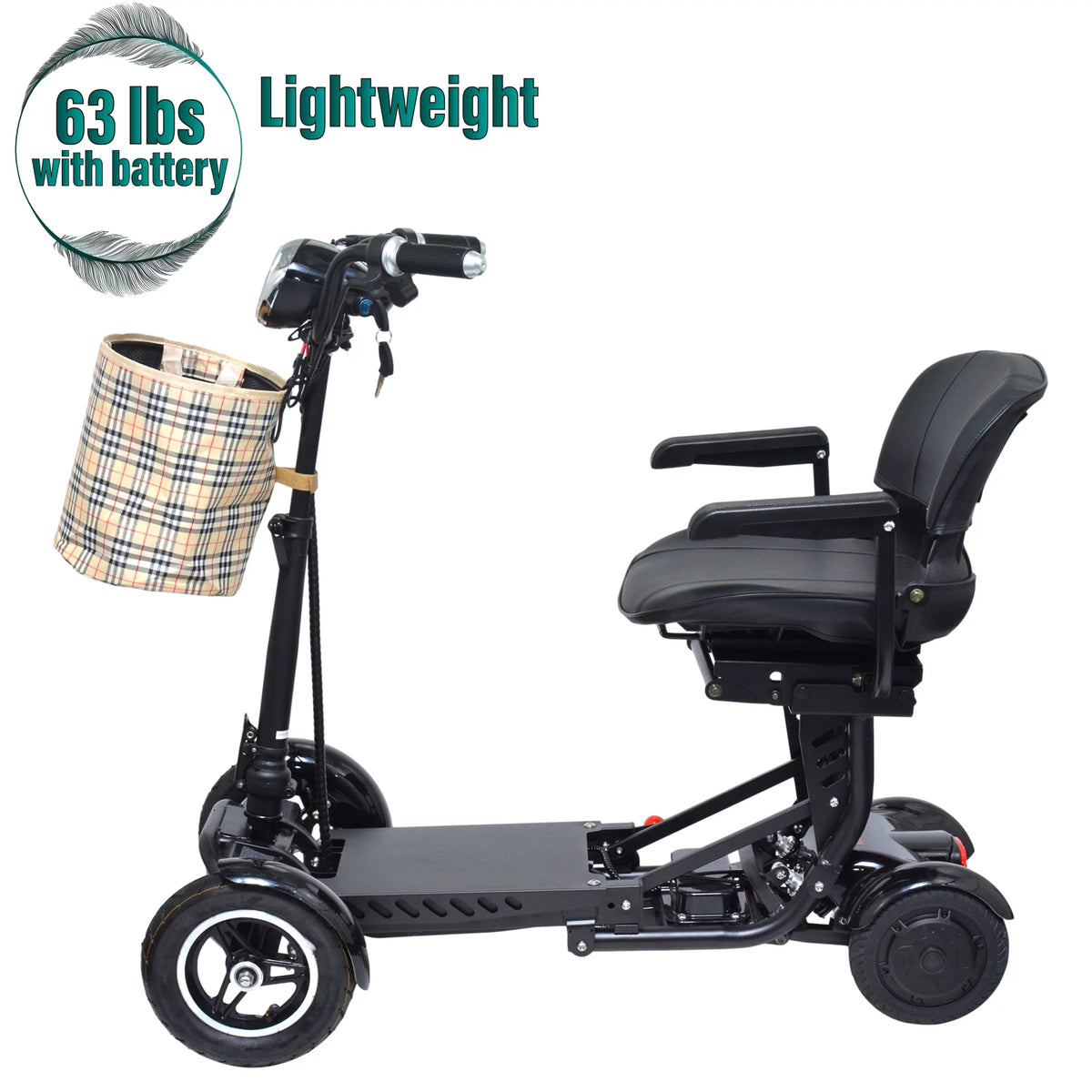 4 Wheel Foldable Powered Mobility Scooter with Seat W15287