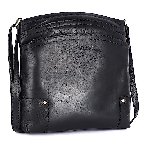 Large Soft Real Leather Womens Crossbody Handbags and Purses B7399