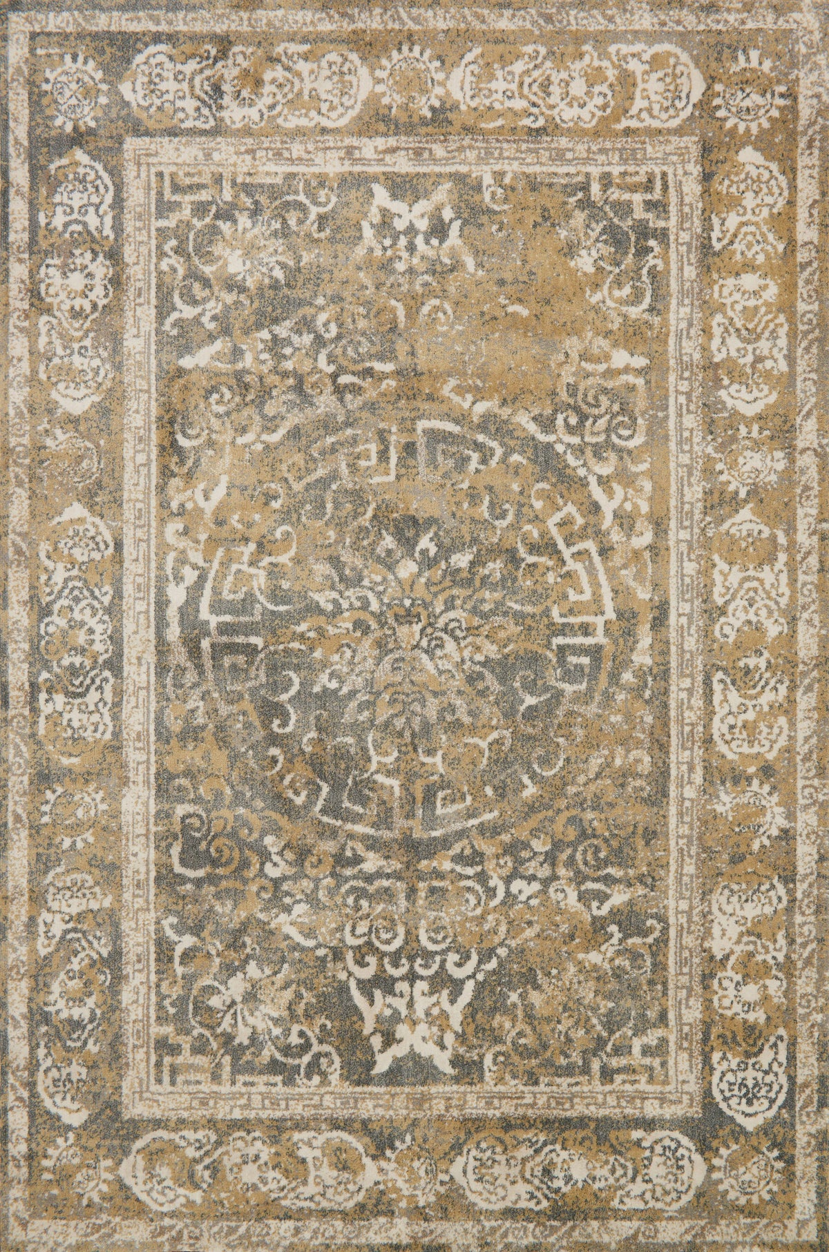 Beige Grey 6'7 x 9'2 Rug H473851