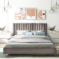 Navy Full Size Upholstered Platform Bed Frame G693020