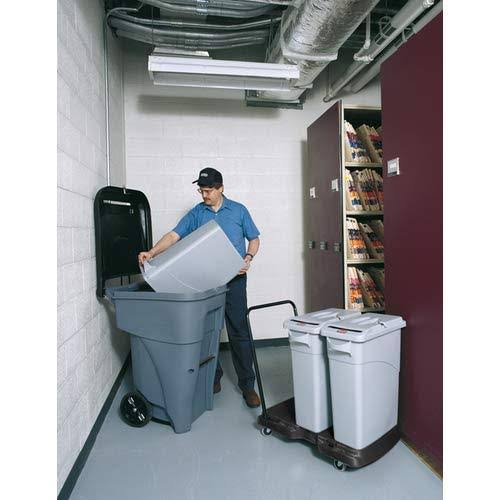65 gal Blue Rectangular Trash Can J572531