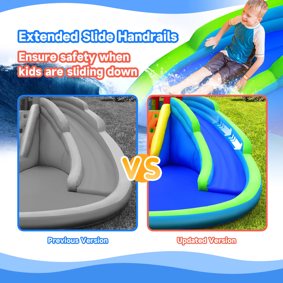 Inflatable Wet & Dry Bounce House with Blower F890