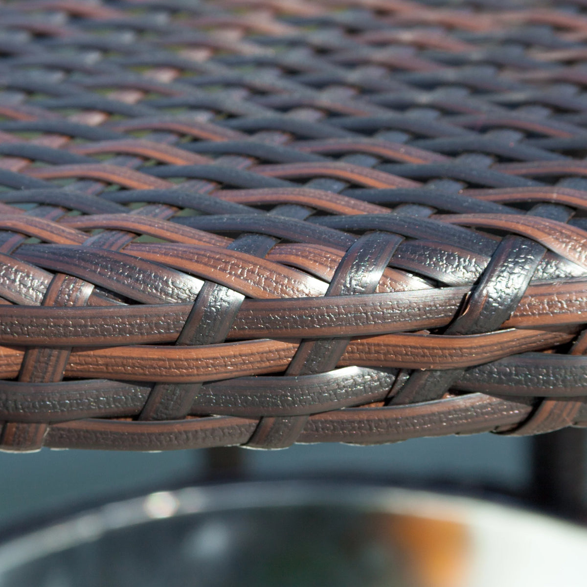 Round Wicker Table with Ice Pail J917
