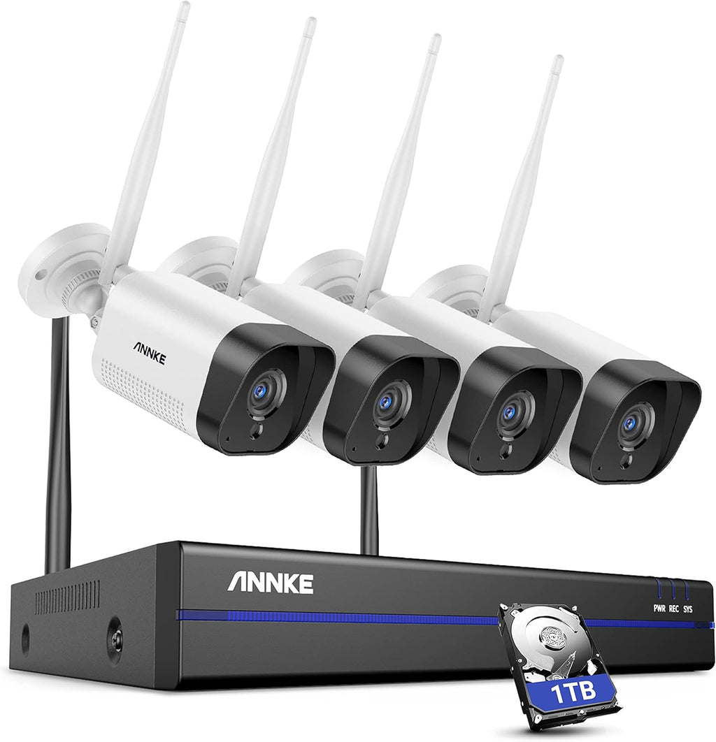 8CH Wireless Security Camera System with 1TB HDD and 4 1080P Outdoor Cameras L778322