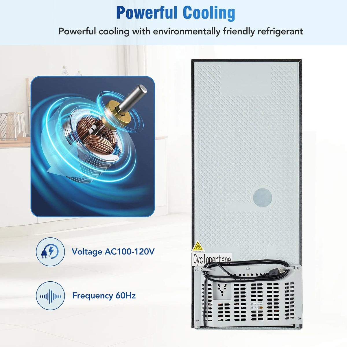3.6Cu.Ft Dual Zone Refrigerator D1330