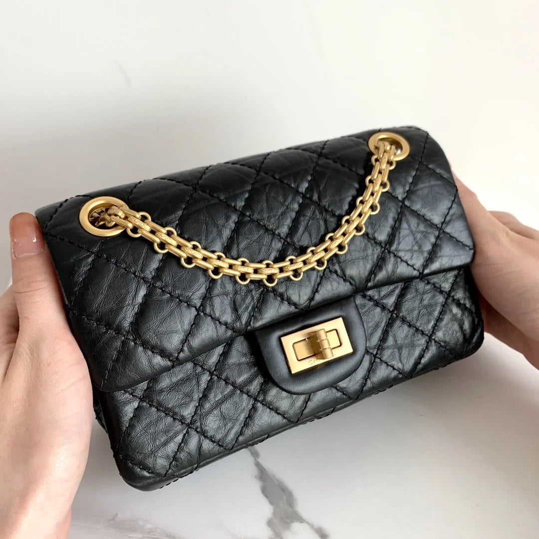 Black Mini 2.55 Handbag M9707