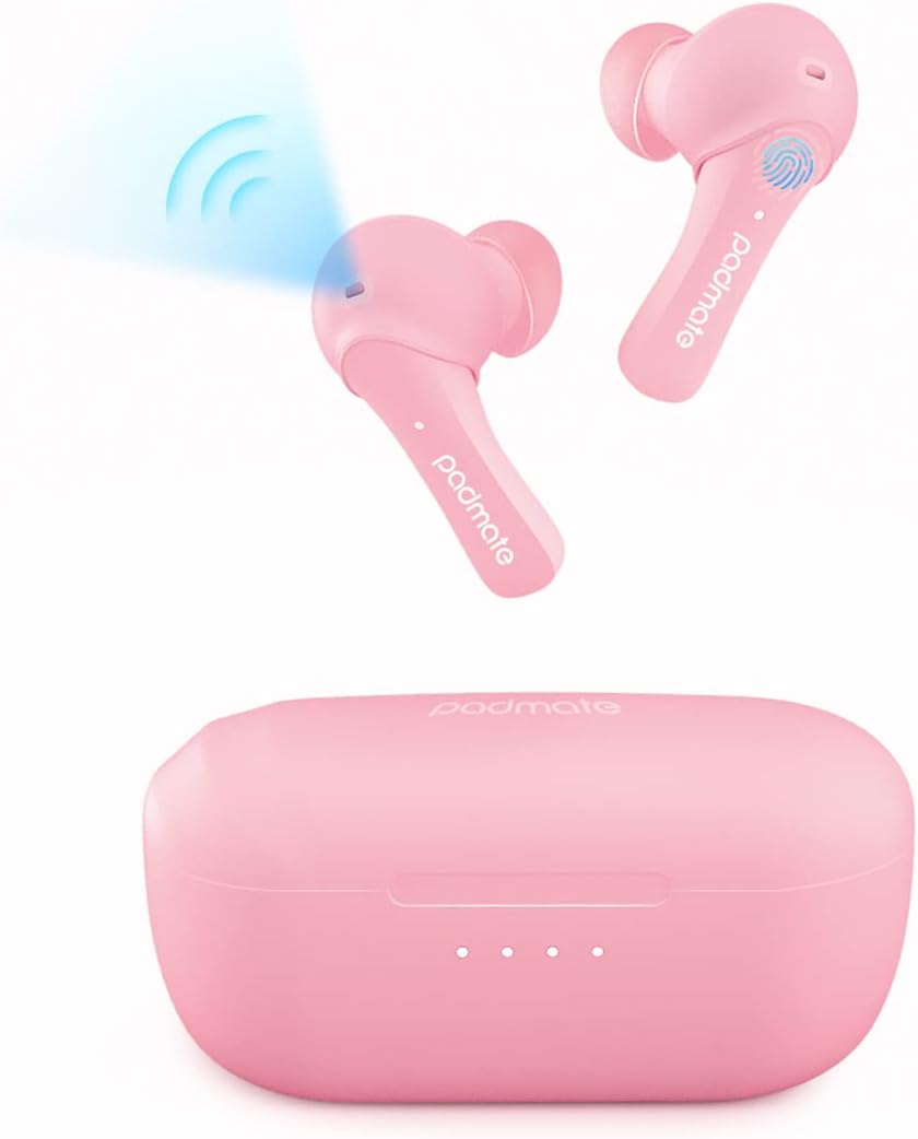 Black Wireless Bluetooth Earbuds with Charging Case O903495