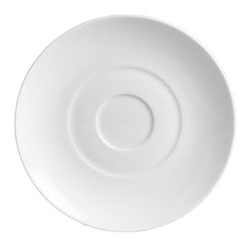 White Demitasse Saucer I34026