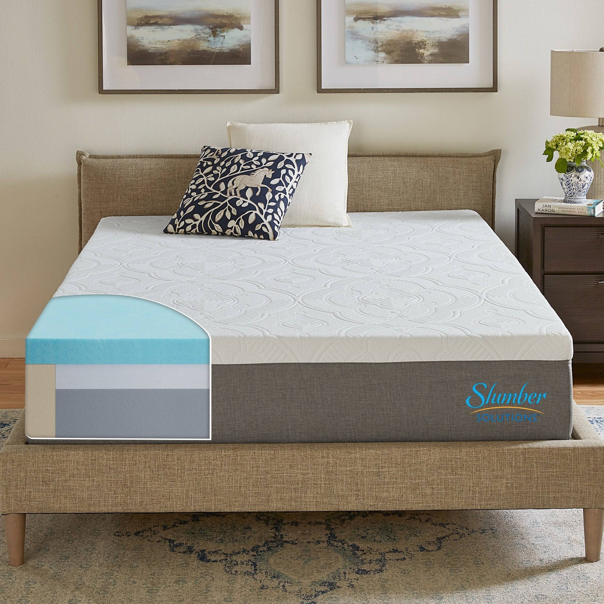 12-Inch Firm Memory Foam Mattress California King D4663