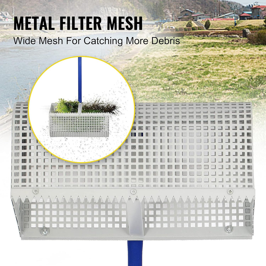 Sand Rake with 165 inches Detachable Pole Rope Net L235