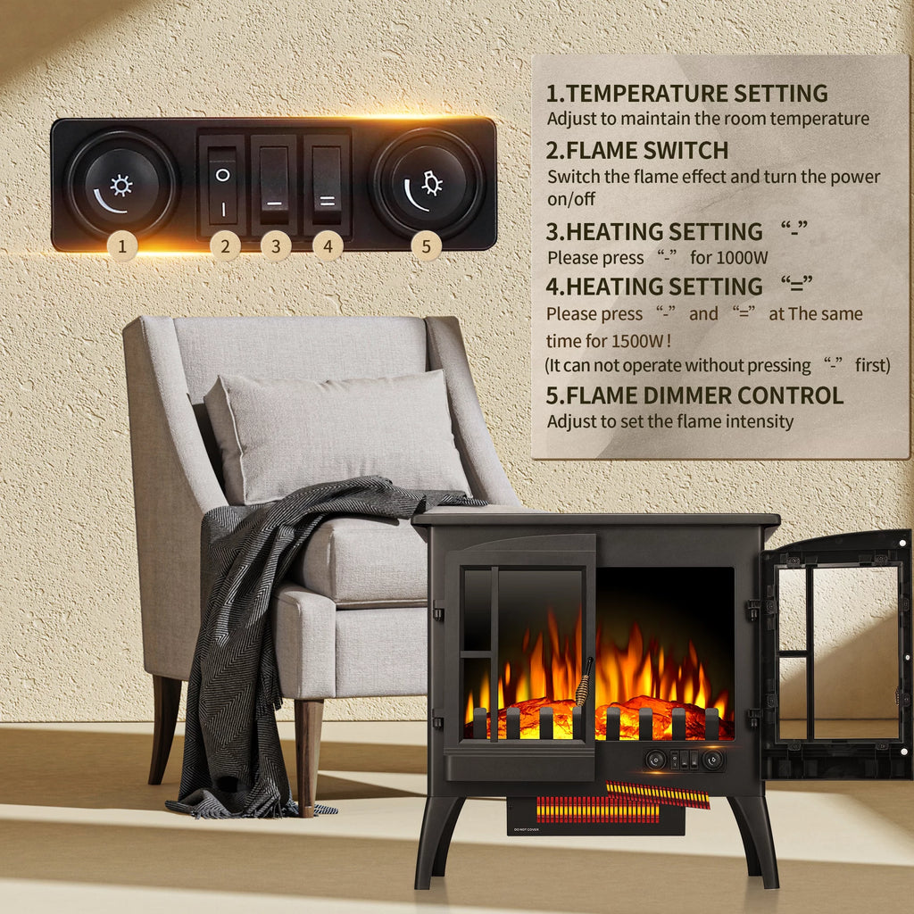 Electric Fireplace Stove 23 Inch R839