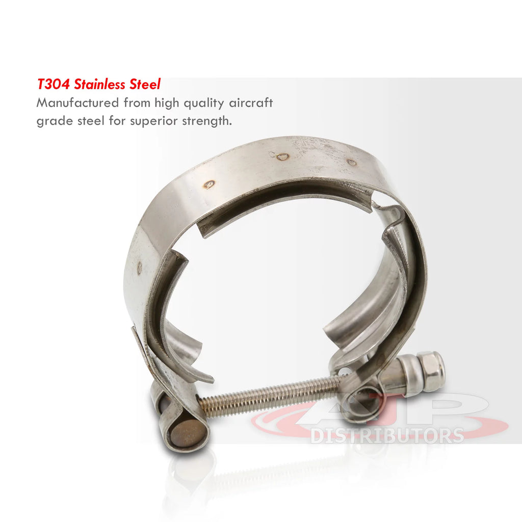 4" Stainless Steel V-Band Clamp + Flange Kit Q754