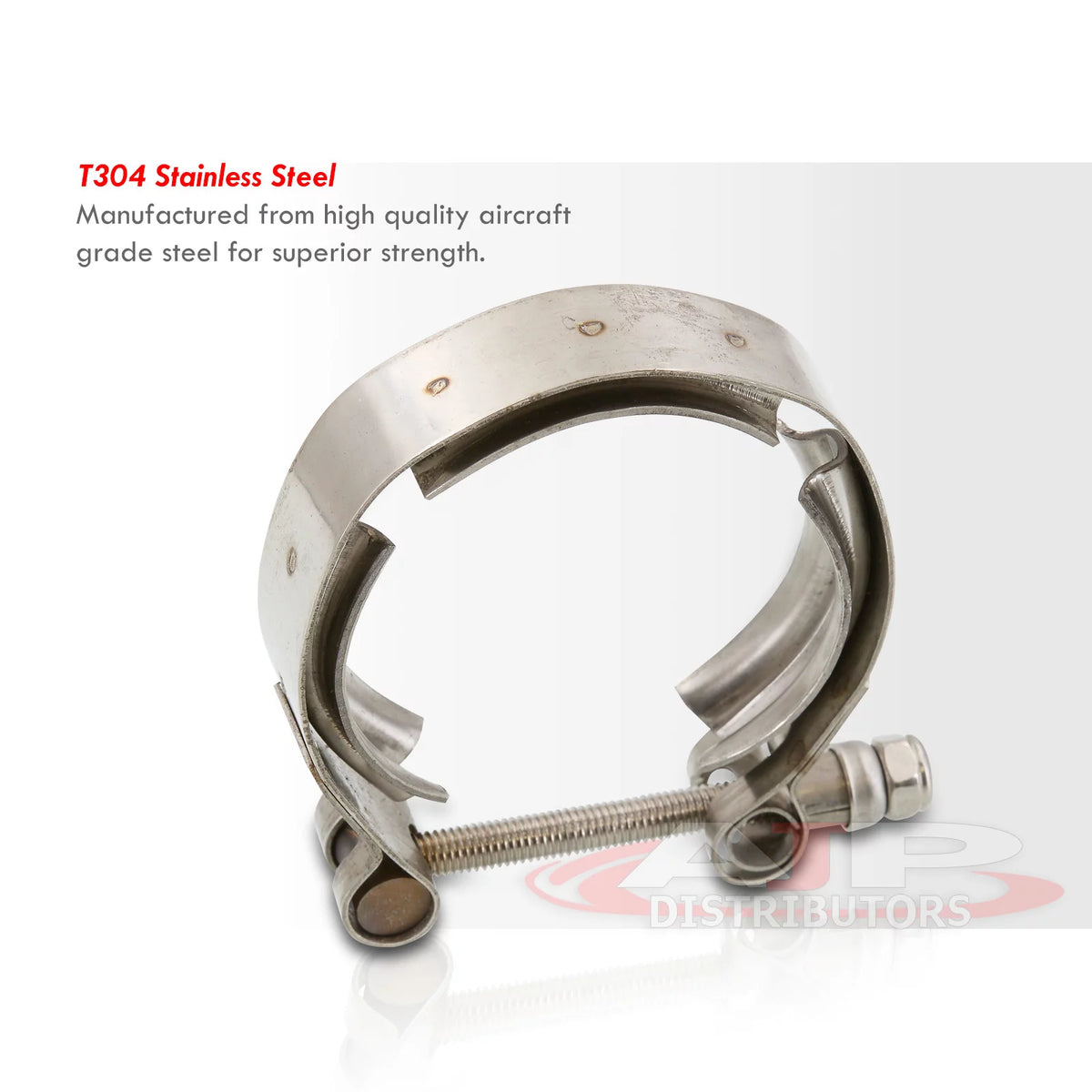 4" Stainless Steel V-Band Clamp + Flange Kit Q754