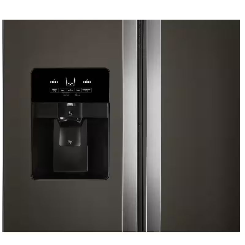 Black Stainless Side by Side Refrigerator F6155