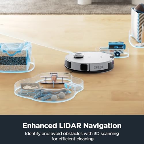 Robot Vacuum and Mop Combo with Self Emptying Station T108