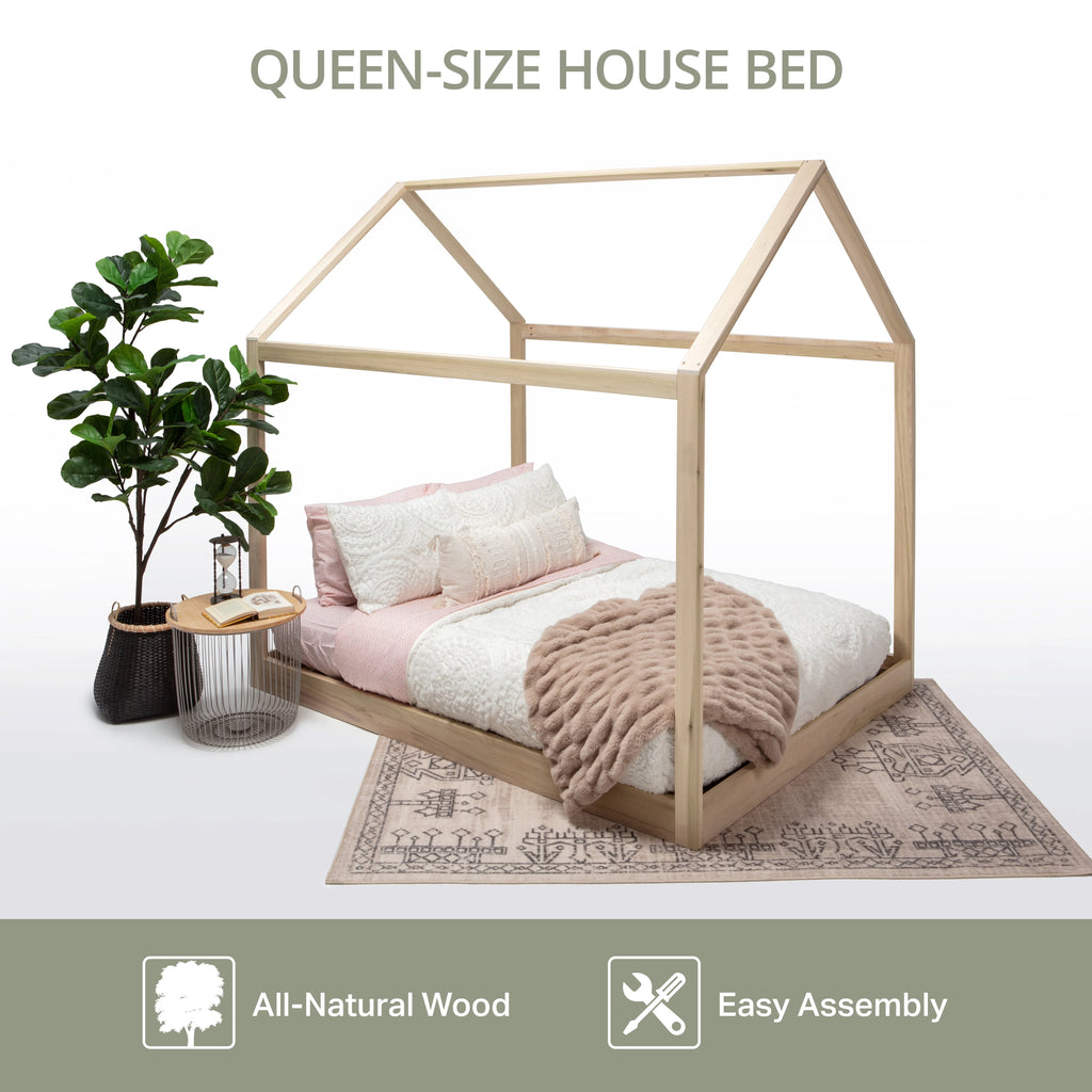 Queen Size Canopy Bed G447