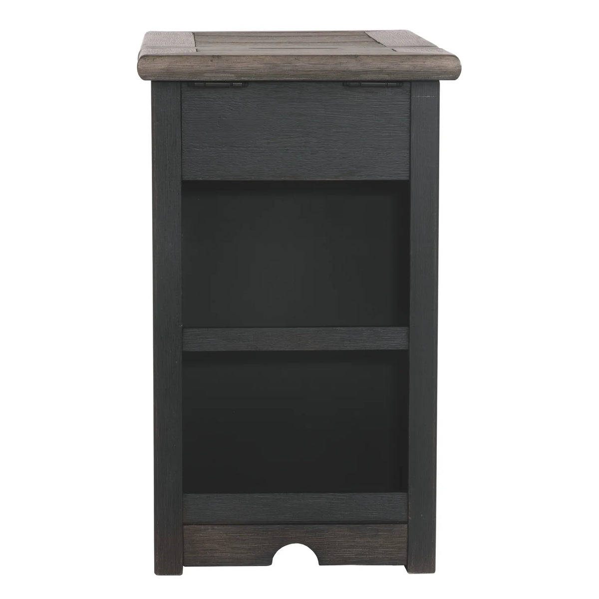 Wooden End Table with 2 USB Charging Ports A4759
