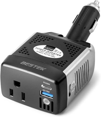 150W Power Inverter 12V to 110V Car Charger Power Adapter Q6748