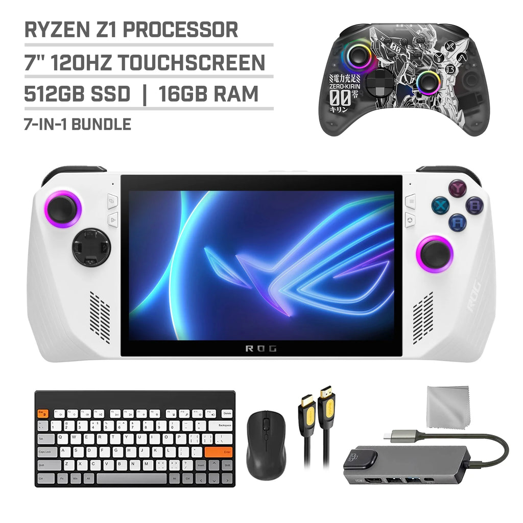 512GB Gaming Handheld 7-inch Touchscreen 120Hz FHD 1080p AMD Ryzen Z1 L3094