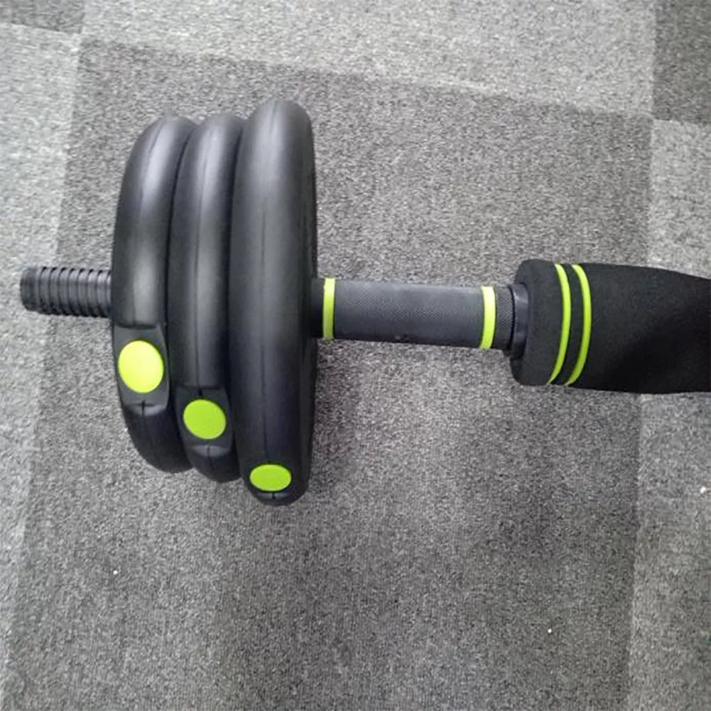 4-in-1 Dumbbells Set Barbell Kettlebells Push-Up-Stand 50 Pounds P407