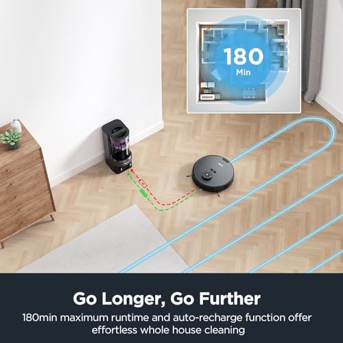 Robot Vacuum and Mop Combo with Self Emptying Station T108