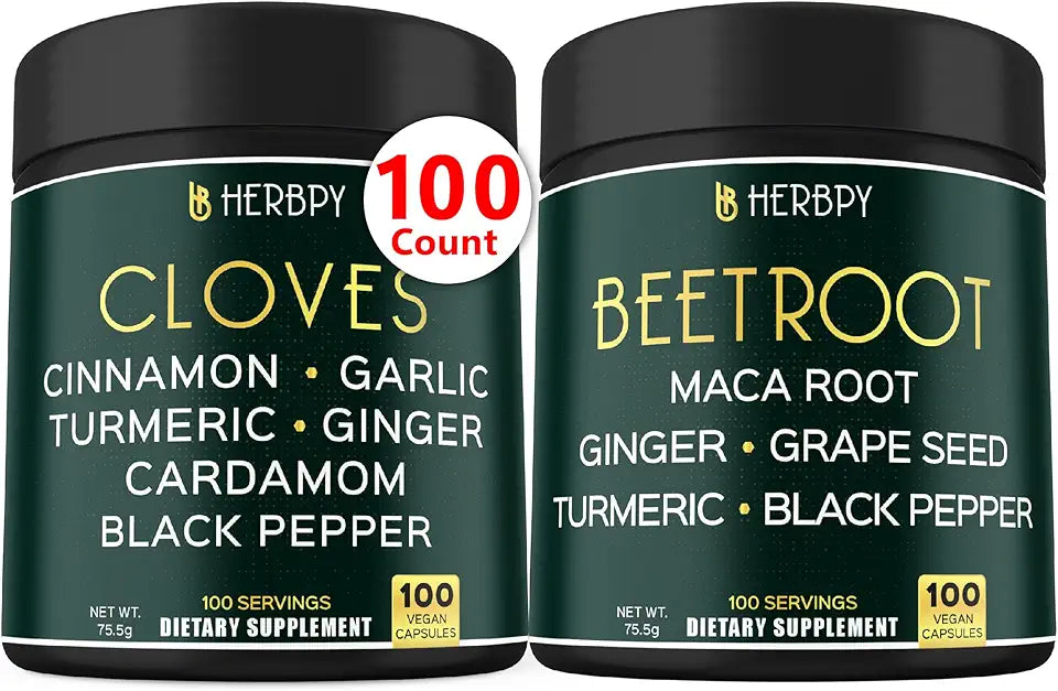 7in1 Cloves Supplement & 6in1 Beet Root Capsules X475
