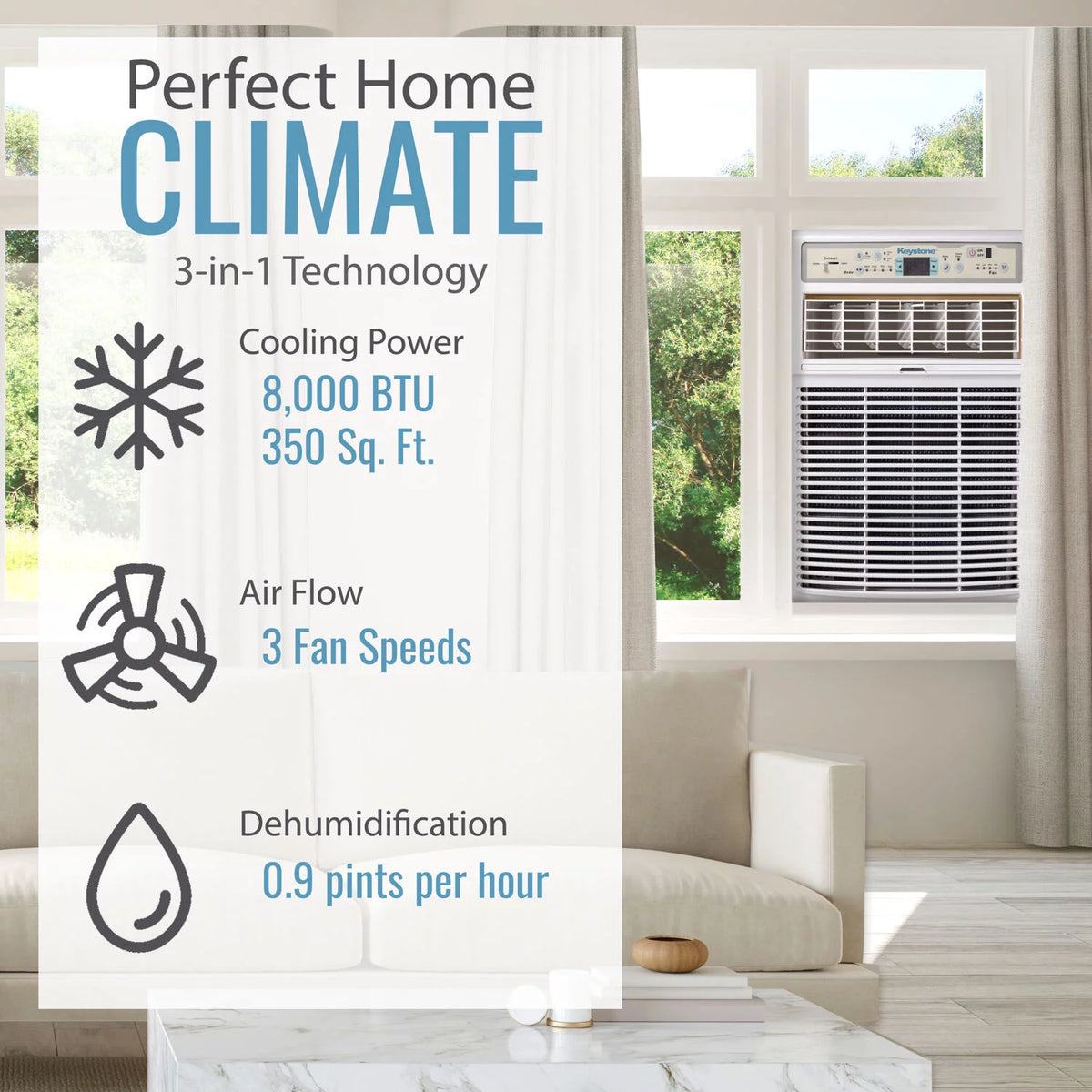 8,000 BTU Slider/Casement Window Air Conditioner D244381