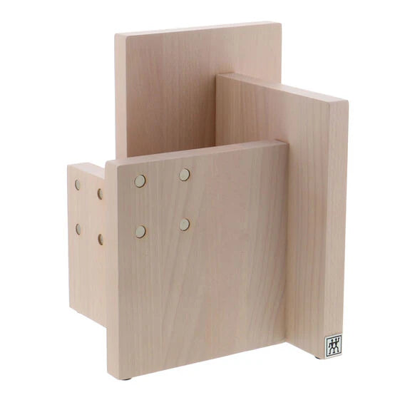 White Beechwood Magnetic Knife Block Y4722
