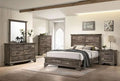 Gray Solid Wood King Bedroom Set 5pcs E470
