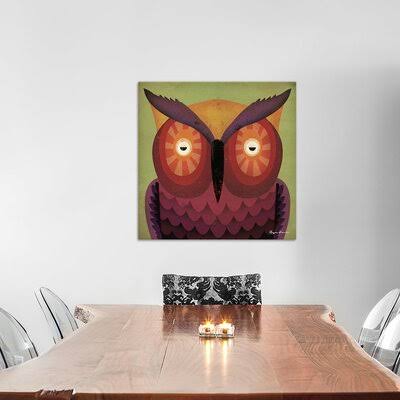 Owl Wow Canvas Art 26 H x 26 W x 0.75 D U480382