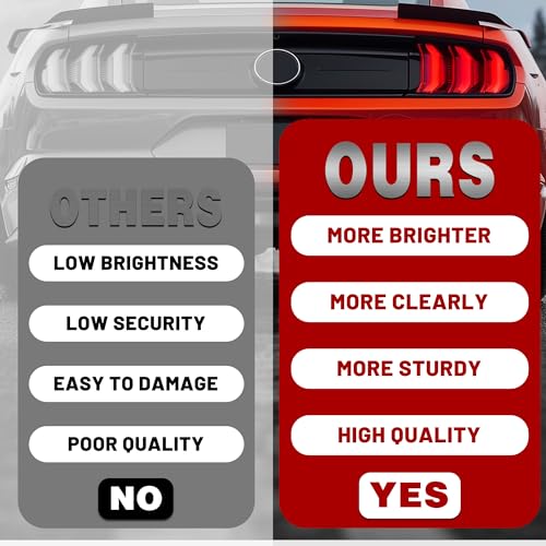 LED Tail Lights Assembly with Clear Lens Black Housing E125
