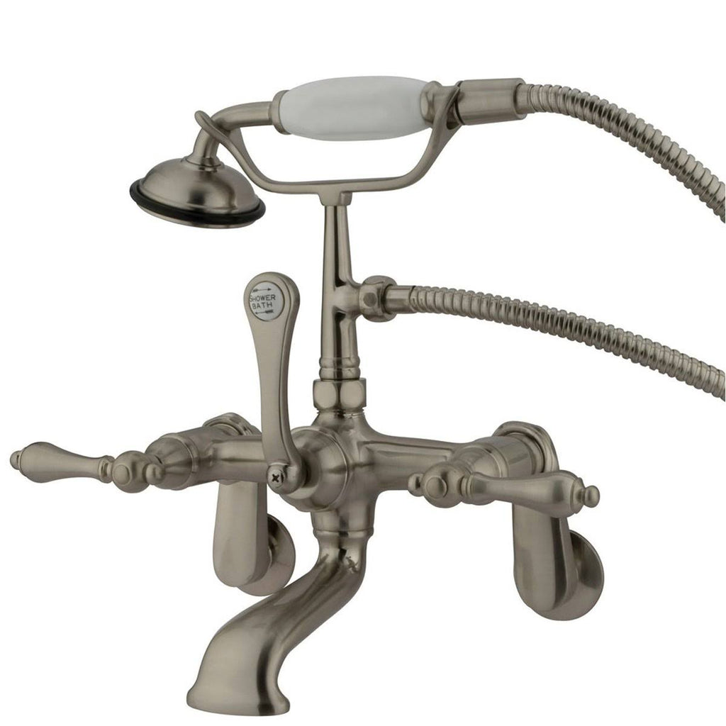Oil Rubbed Bronze Wall Mount Clawfoot Tub Filler with Hand Shower X54377