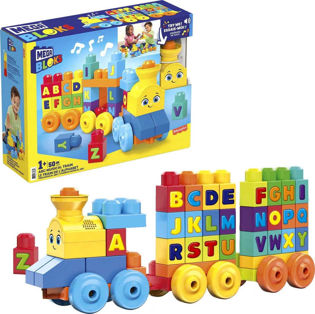 Toy Blocks ABC Musical Train with Sounds and Music 50 Pieces B5224