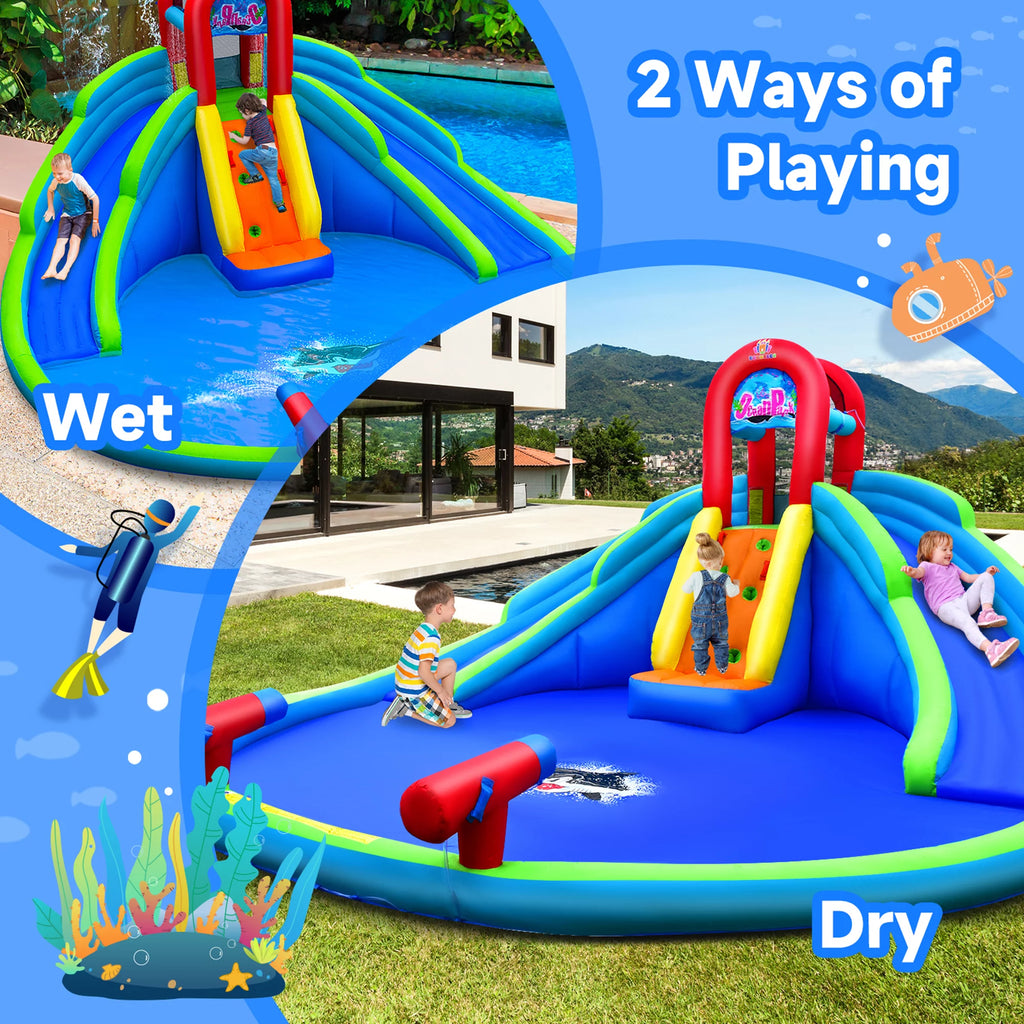 Inflatable Wet & Dry Bounce House with Blower F890