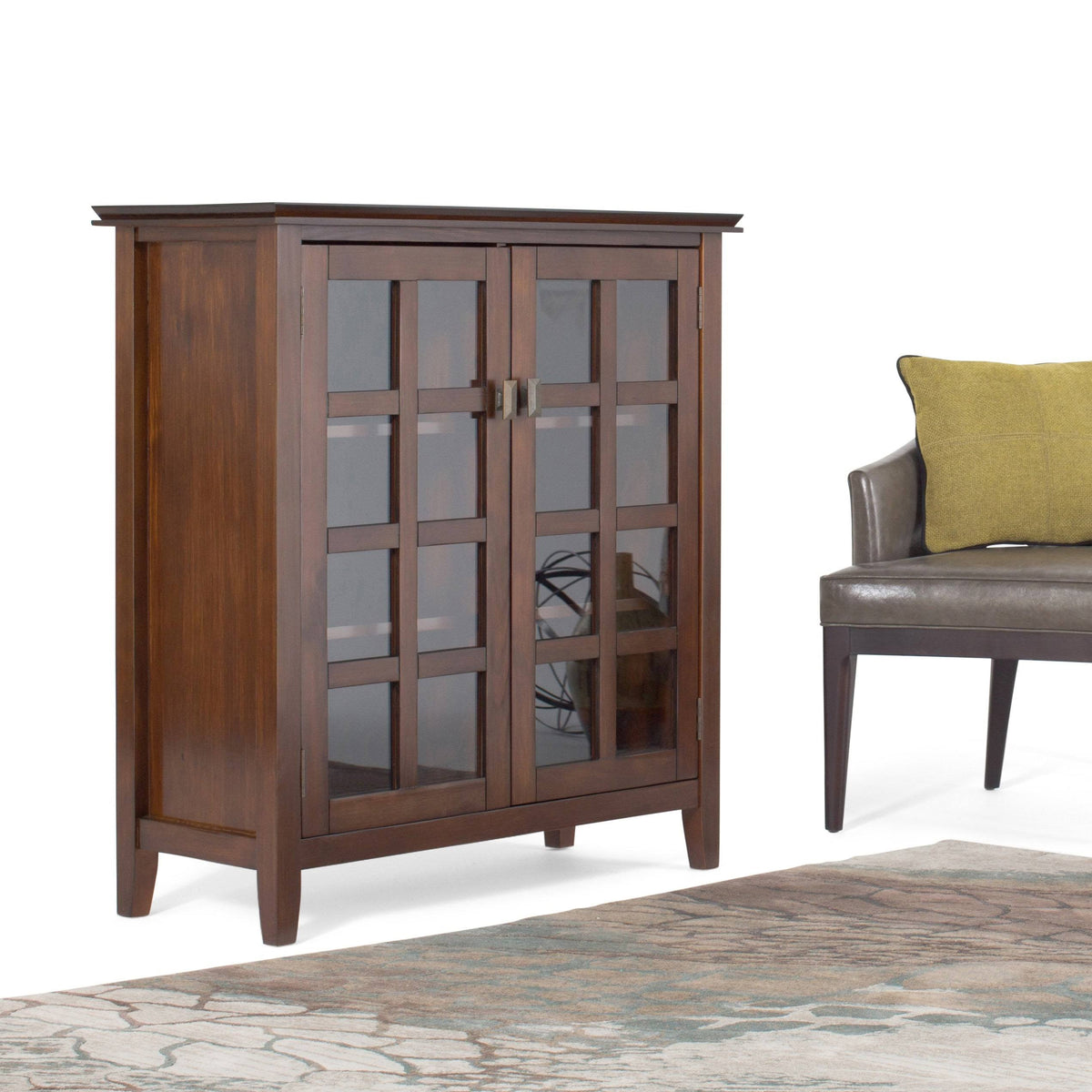 Solid Wood 38 inch Wide Medium Storage Cabinet K75257