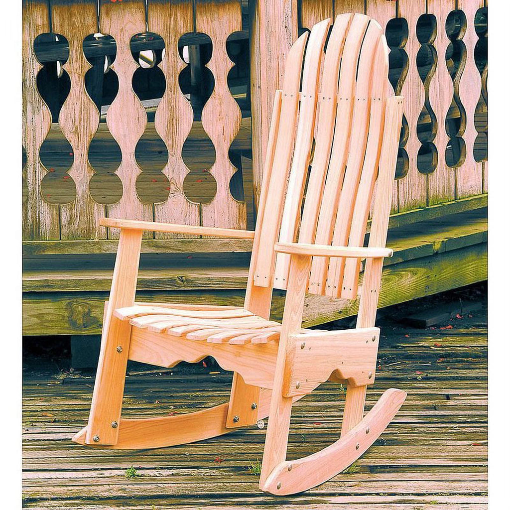 Cypress Wooden Indoor Outdoor Rocking Chair T423