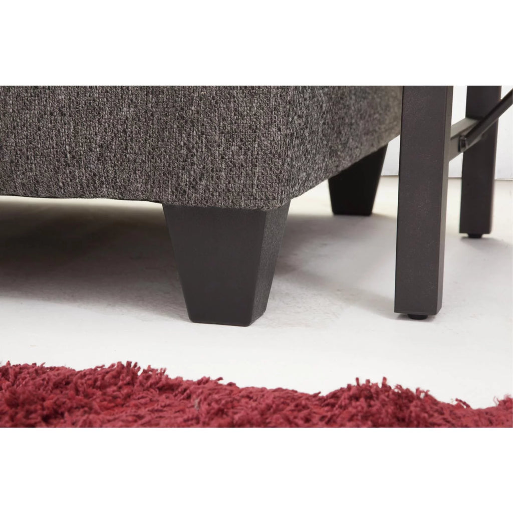 Charcoal Gray Loveseat Q259