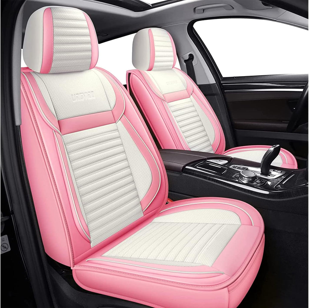 Black Faux Leather Automotive Seat Covers D689470