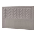 Beige Wood & Fabric King Size Headboard S418