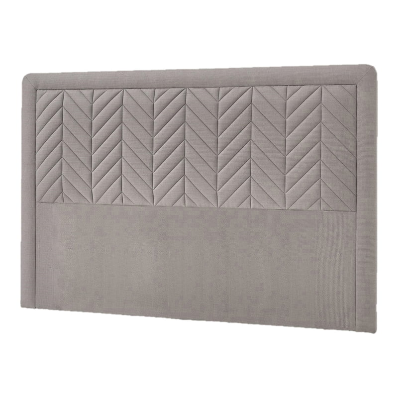 Beige Wood & Fabric King Size Headboard S418