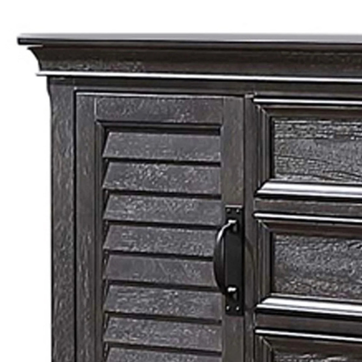 64 Inch Wood Dresser with 5 Drawers and 2 Cabinets M4690