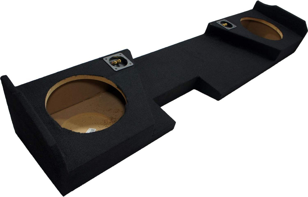 Compatible with 2014 - UP GMC Sierra Double Cab Dual 10 Sub Box Amp E123749