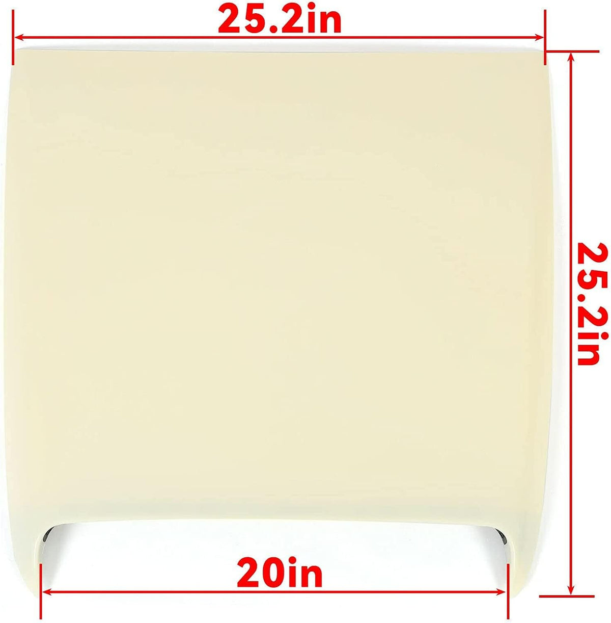Unpainted White Front Upper Hood Scoop Kit C71603