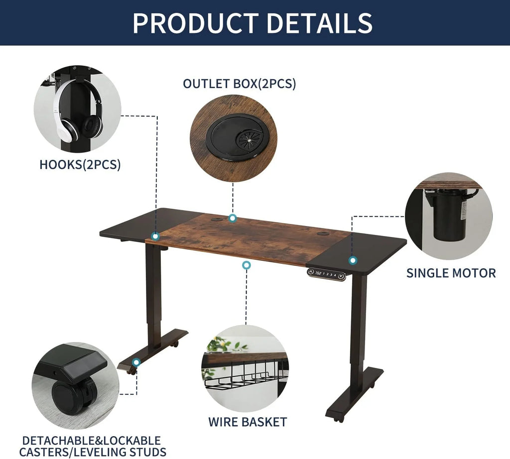 Electric Height Adjustable Standing Desk H786