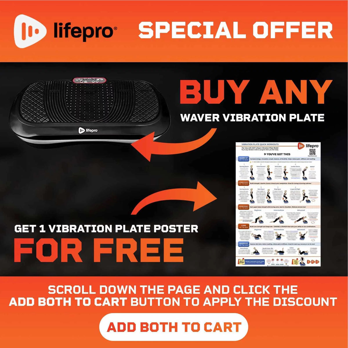 Black Vibration Plate P54140